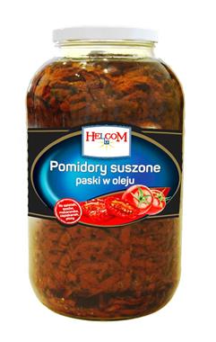 Pomidory suszone paski w oleju słoik 4,1kg - Helcom
